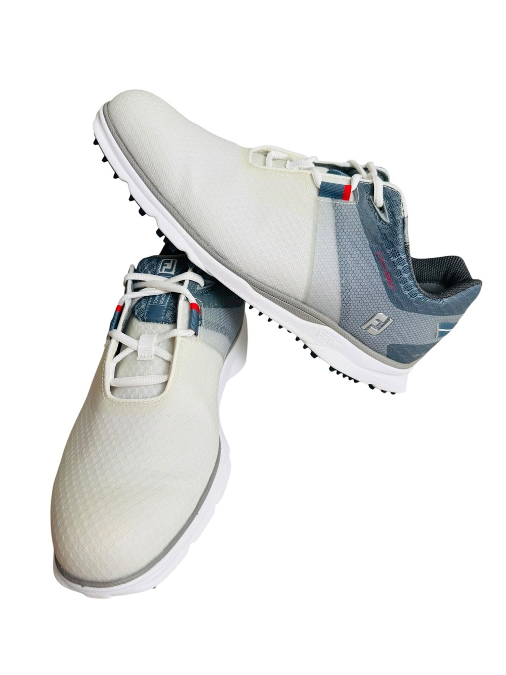 FootJoy FJ Pro SL Men’s Golf Shoes Size 10 White Blue Spikeless